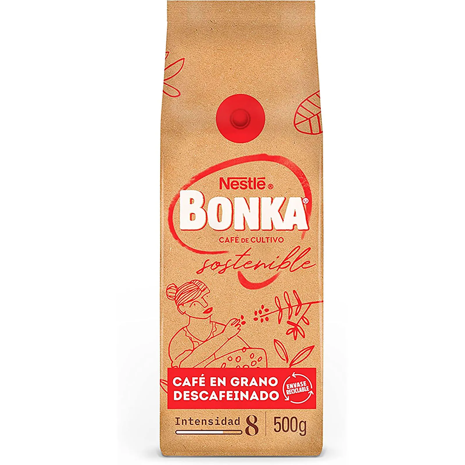 Bonka Café descafeinado en grano