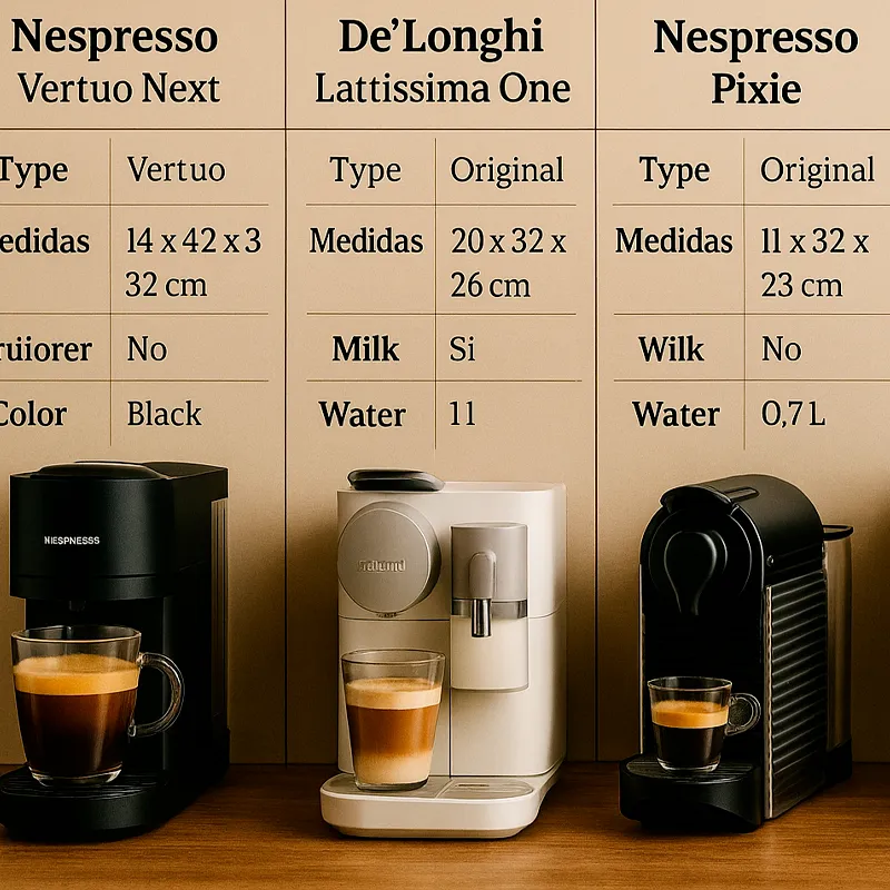 Comparador de cafeteras