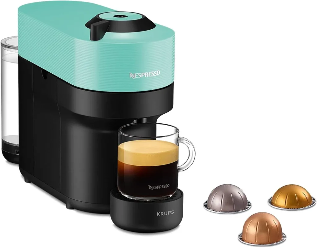 Cafetera Krups Nespresso VERTUO Pop XN9204 compatible con cápsulas Vertuo y tecnología Centrifusion