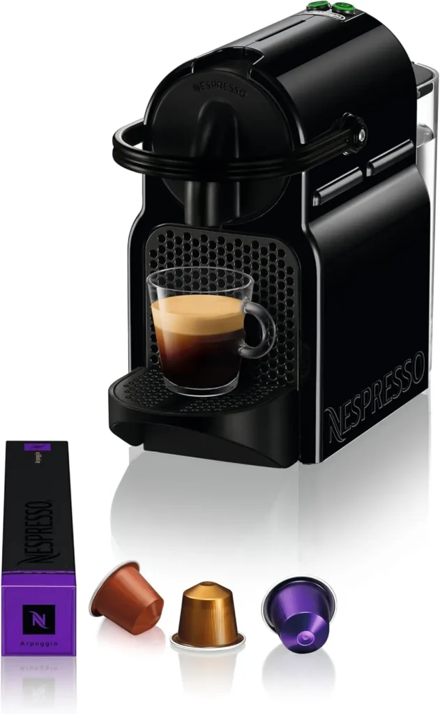 Cafetera Nespresso De’Longhi Inissia EN80.B monodosis de cápsulas con 19 bares de presión