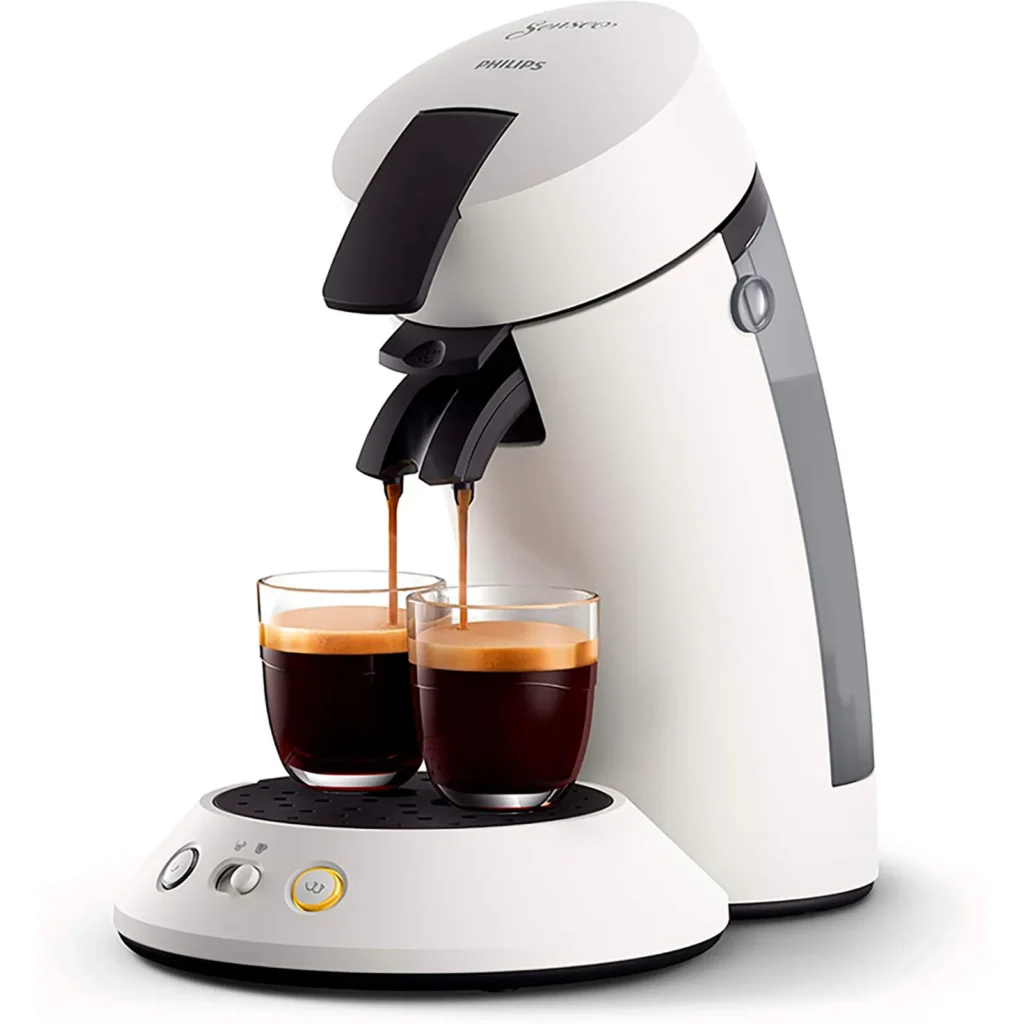 Cafetera Philips Senseo Original Plus monodosis con depósito de 0,7 L, Coffee Boost, Crema Plus y modo eco